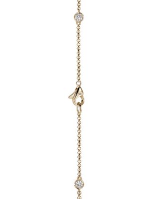 14K Yellow Gold Lovestruck™ Lab Grown Diamond Bezel Station Chain Bracelet