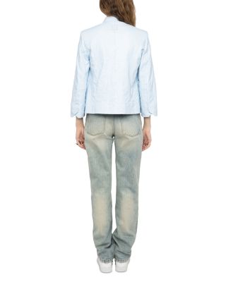 Veryn Cuir Froisse Leather Jacket