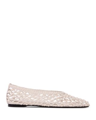 Women's Sonia Woven Leather Ballerina Flats