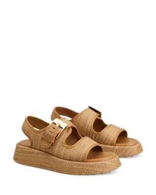 Women's Raffia Slingback Sandals