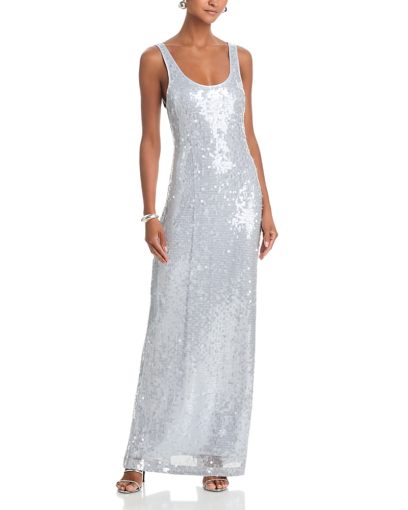 Simkhai Bex Metallic Maxi Dress