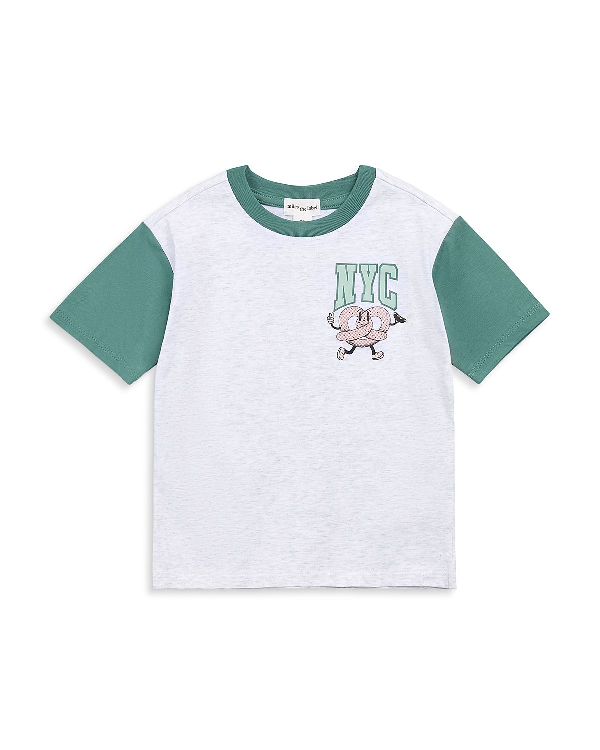 Miles The Label Boys' Nyc Pretzel Raglan Tee - Little Kid, Big Kid