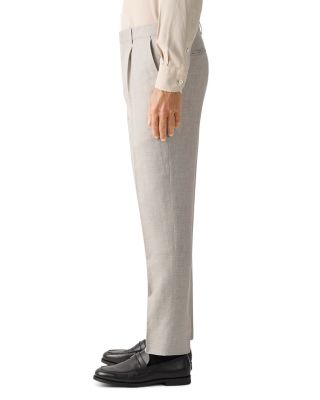 Crossover Wool Linen & Silk Pants