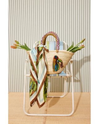 Midi Straw Basket Tote