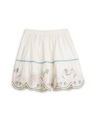Girls' Embroidered Hem Cotton Skirt - Little Kid, Big Kid
