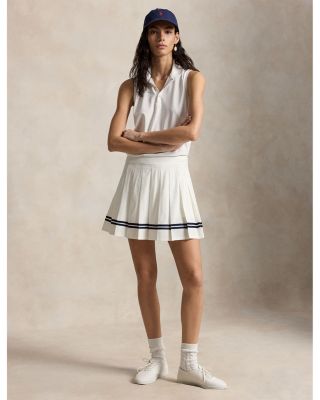 Pleated A Line Performance Skort - thumbnail 2