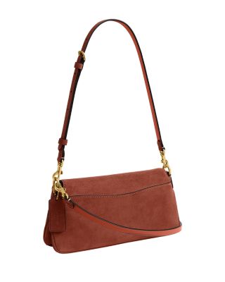 Jet Suede Shoulder Bag