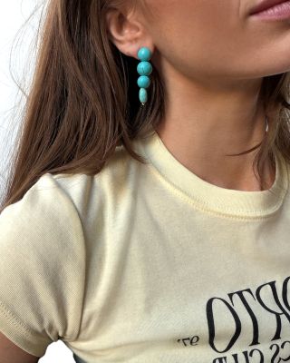 Fatima Drop Earrings, 1.8"L