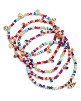 Indya Evil Eye Layered Bracelet Set