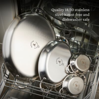 Provisions Small Stainless Steel Oval Au Gratin 2 Piece Set