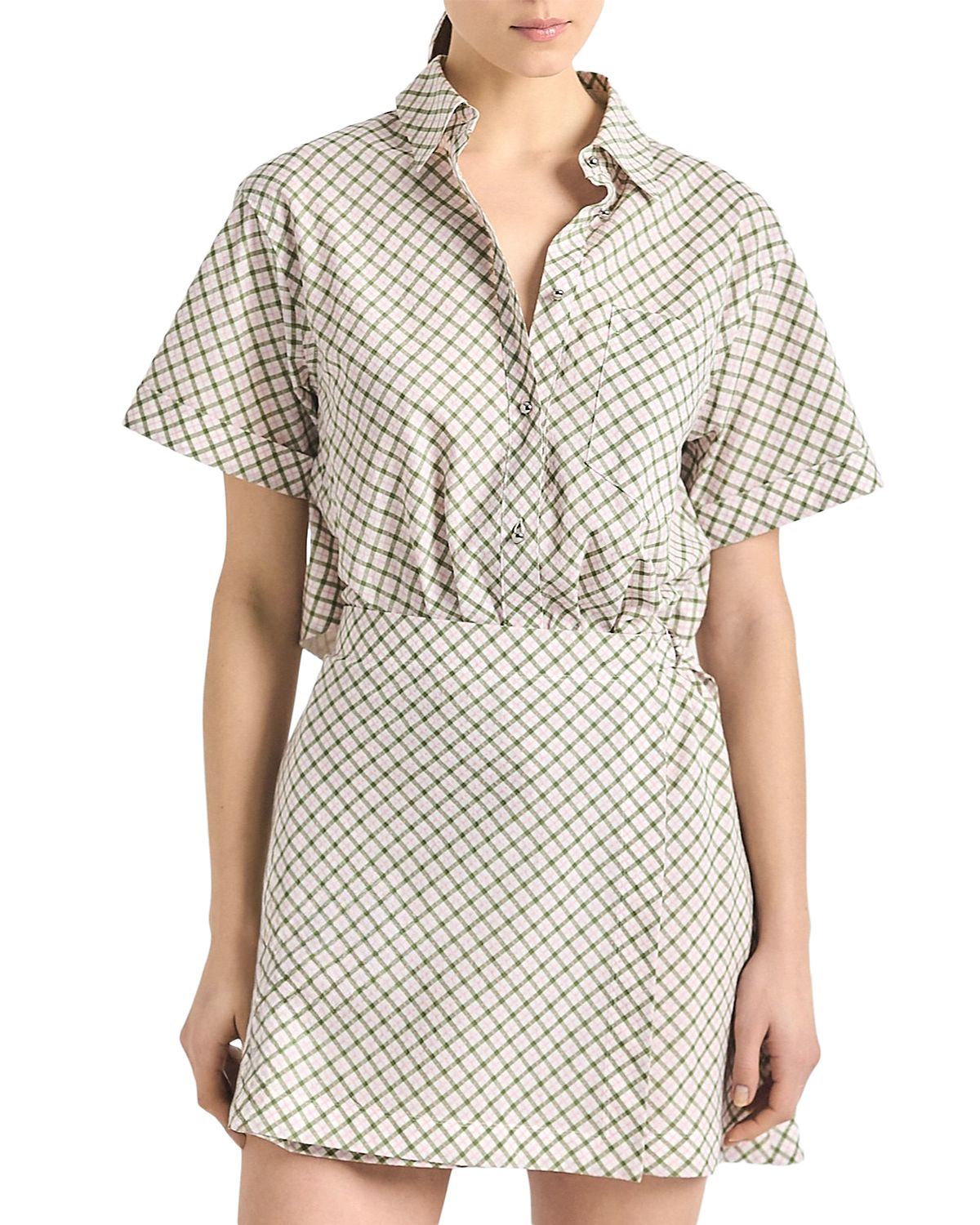 Derek Lam 10 Crosby Delaney Mini Check Dress