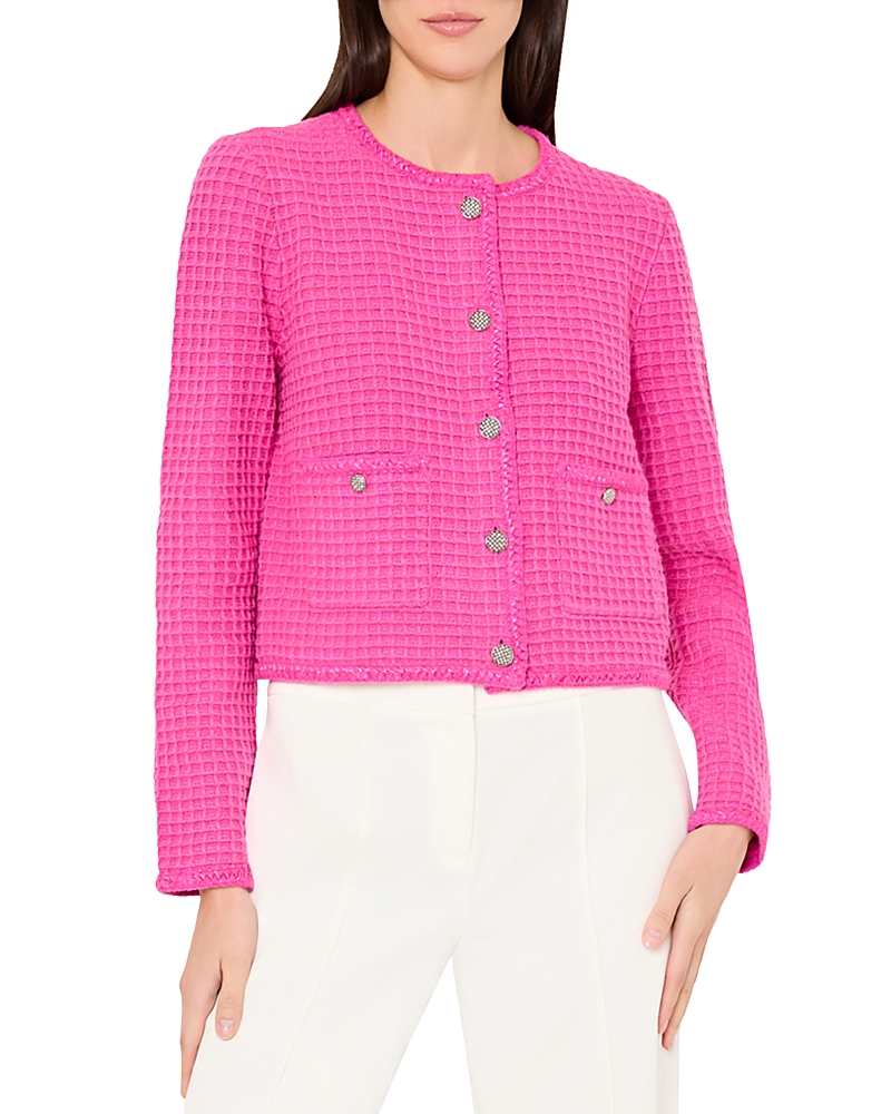 Milly Sade Textured Cardigan Jacket
