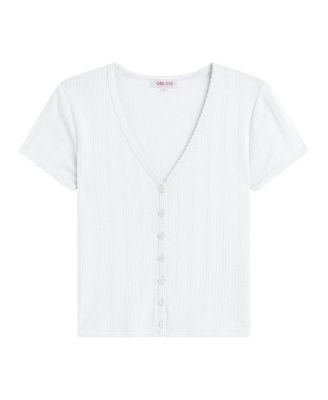 Pointelle Ellie Cropped Cardigan