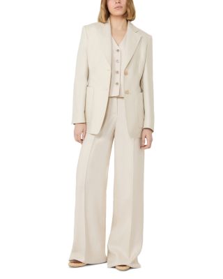 Mxmadesse Linen Wide Leg Trousers