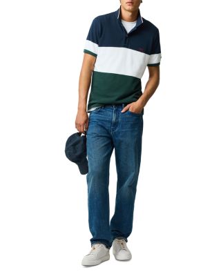 Homebay Color Blocked Sports Fit Polo