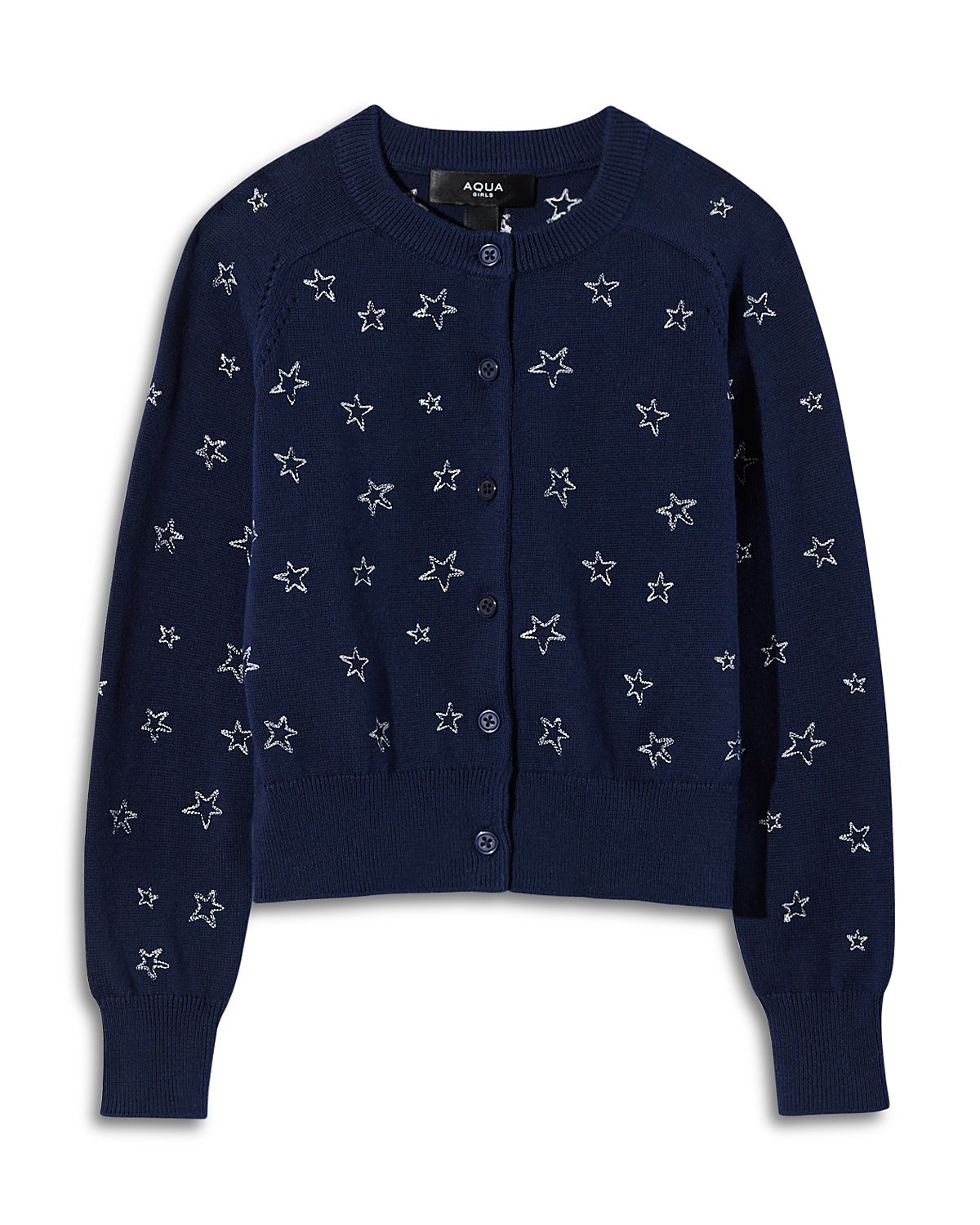 Aqua Girls' Embroidered Cardigan, Big Kid - Exclusive