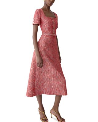 Square Neck A Line Dress