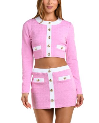 Adaline Color Blocked  Swim Cover-Up Cardigan