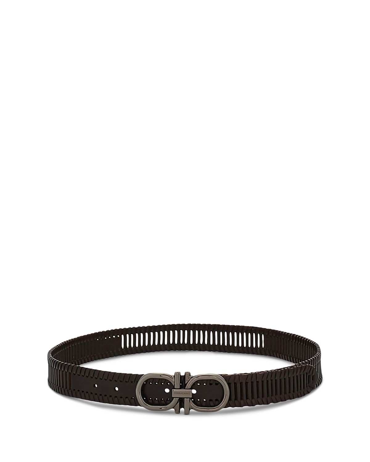 Ferragamo Men's Infinity Buckle Slotted Belt