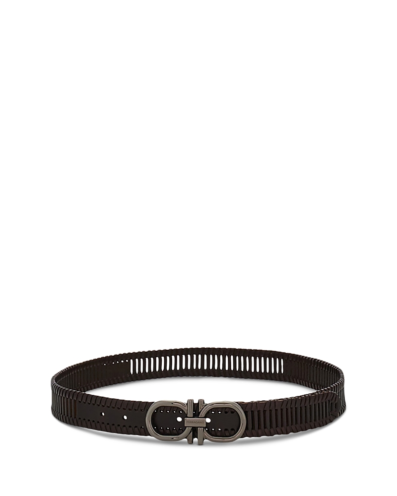 Ferragamo Men's Infinity Buckle Slotted Belt