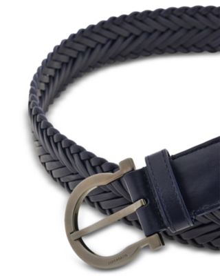 Men's Horseshoe Buckle Foulard Belt