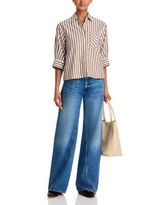 Lucia Striped Poplin Shirt