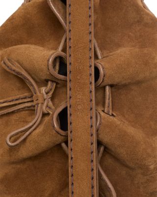 Multipocket Suede Bucket Bag