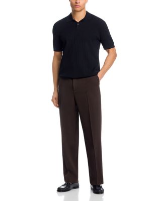 Cable Knit Polo Shirt