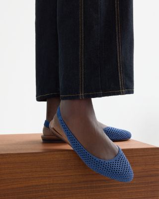 Women's The Almond Mesh Slingback Flats