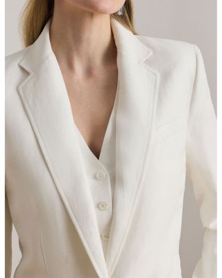 Linen Blend Twill Blazer