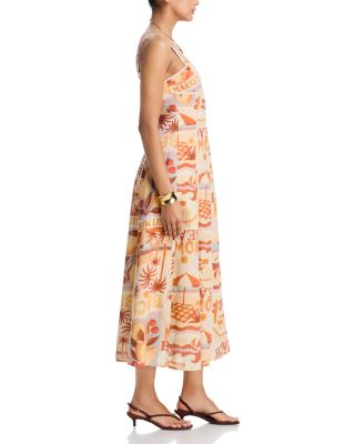 Square Neck Midi Dress