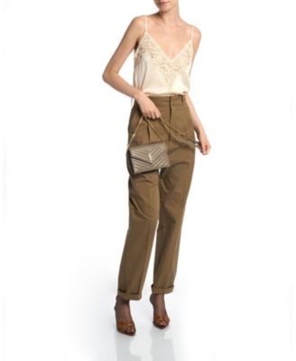 Cassandre Envelope Chain Wallet in Grain De Poudre Leather