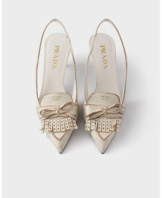  Women's Leather Slingback Pumps