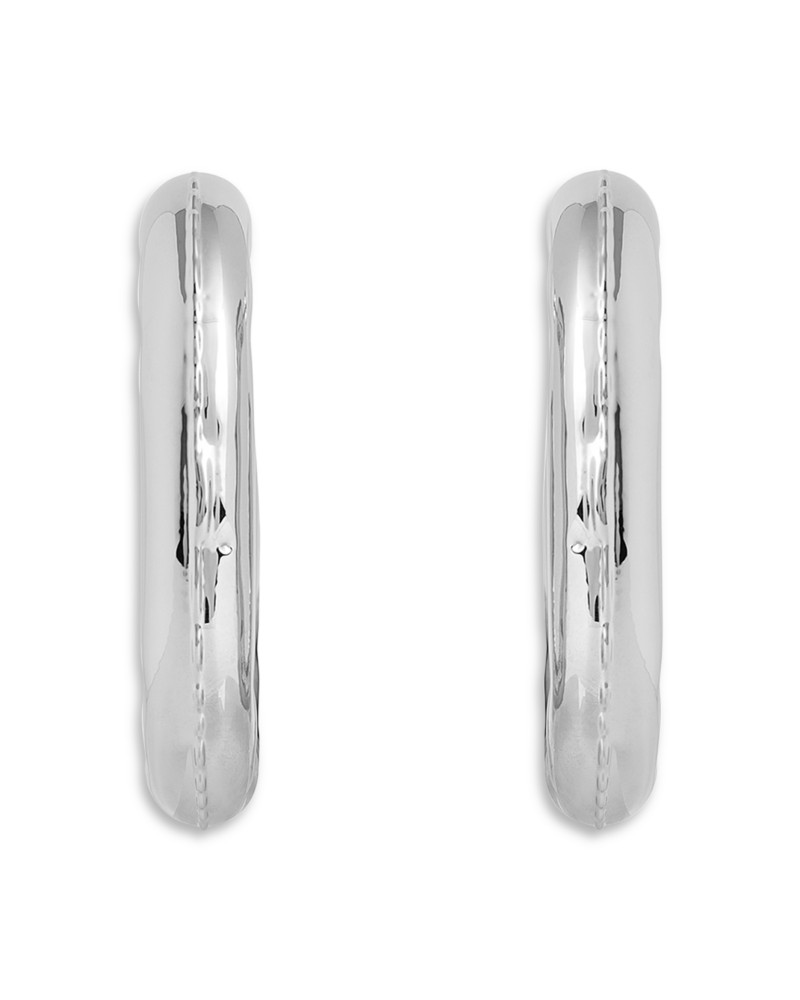 Rabanne Boucle D'Oreille Hoop Earrings in Silver