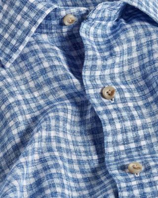 Linen Check Short Sleeve Shirt