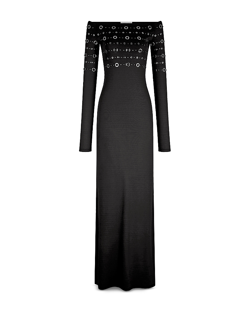 Rabanne Off-the-Shoulder Maxi Dress