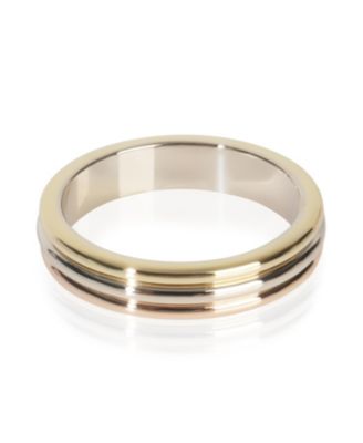 Vintage Vendome Louis Cartier 18k 3 Tone Gold Band
