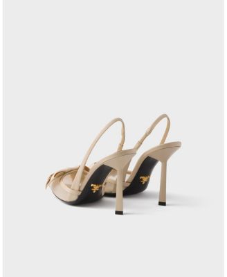 Women's Mesh Fabric Slingback Pumps