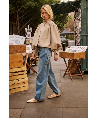 Sydnee High Rise Bootcut Jeans in Aruba Blue