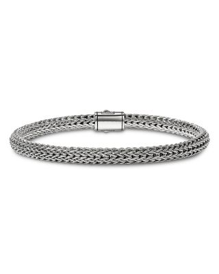 \Sterling Silver Icon Woven Chain Link Bracelet, 5mm