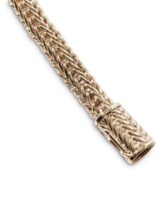 14K Yellow Gold Icon Woven Chain Link Bracelet