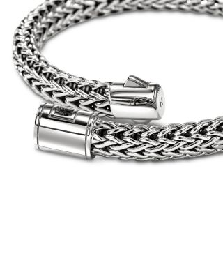 Sterling Silver Icon Woven Chain Link Bracelet, 7.5mm