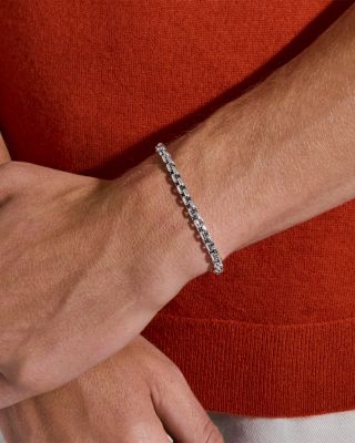 Sterling Silver Chain Box Link Bracelet