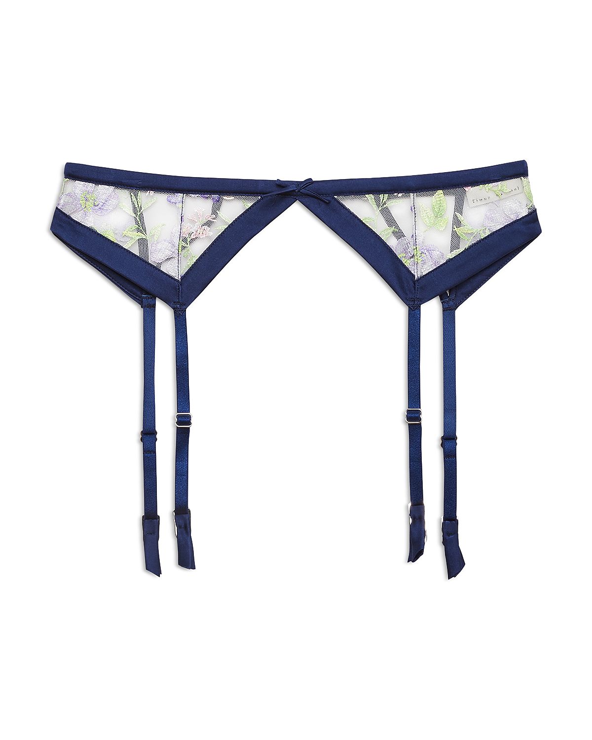 Fleur du Mal Elara Embroidery Garter Belt
