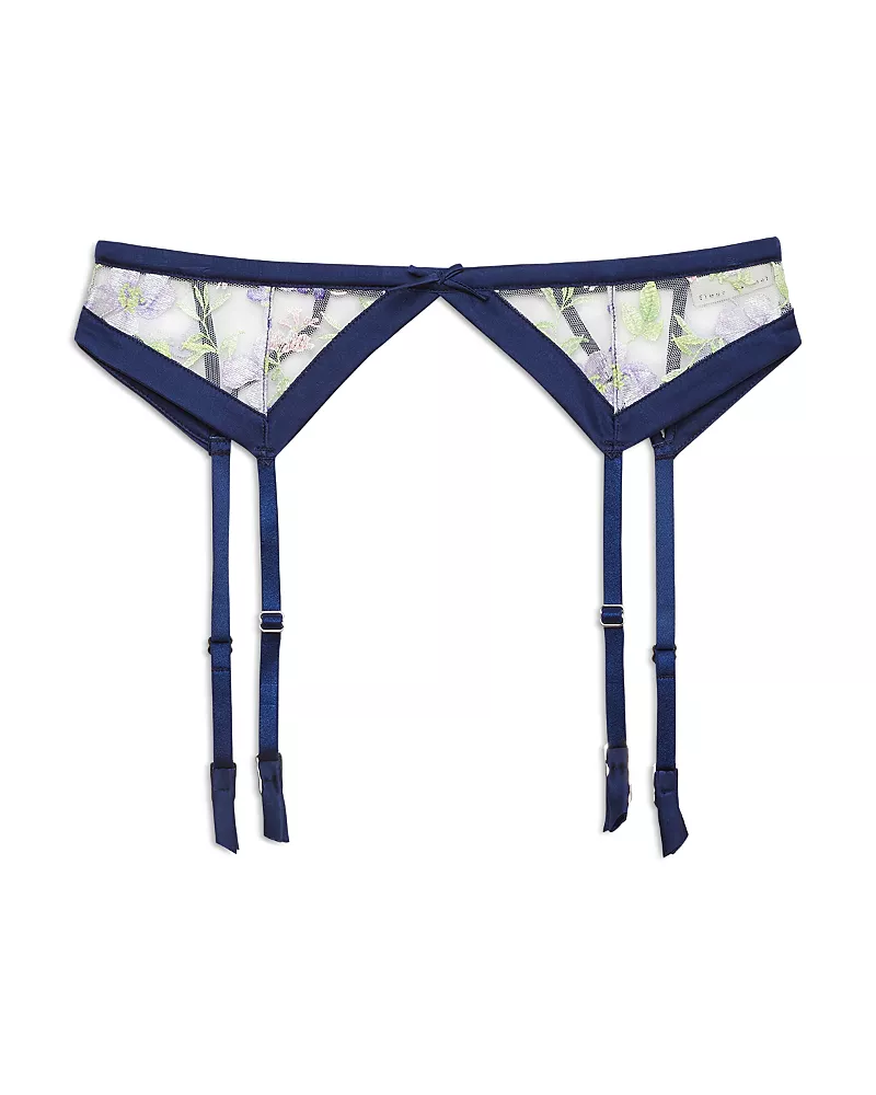 Fleur du Mal Elara Embroidery Garter Belt