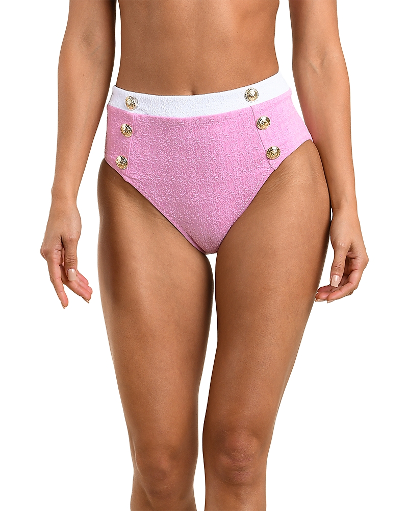 L'agence Vanessa Color Blocked Bikini Bottoms