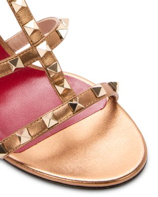 Women's Rockstud Block Heel Slide Sandals