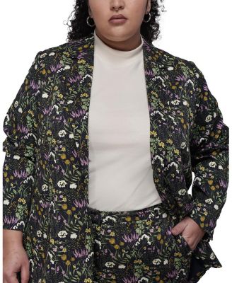  Plus The Empower Notch Lapel Blazer