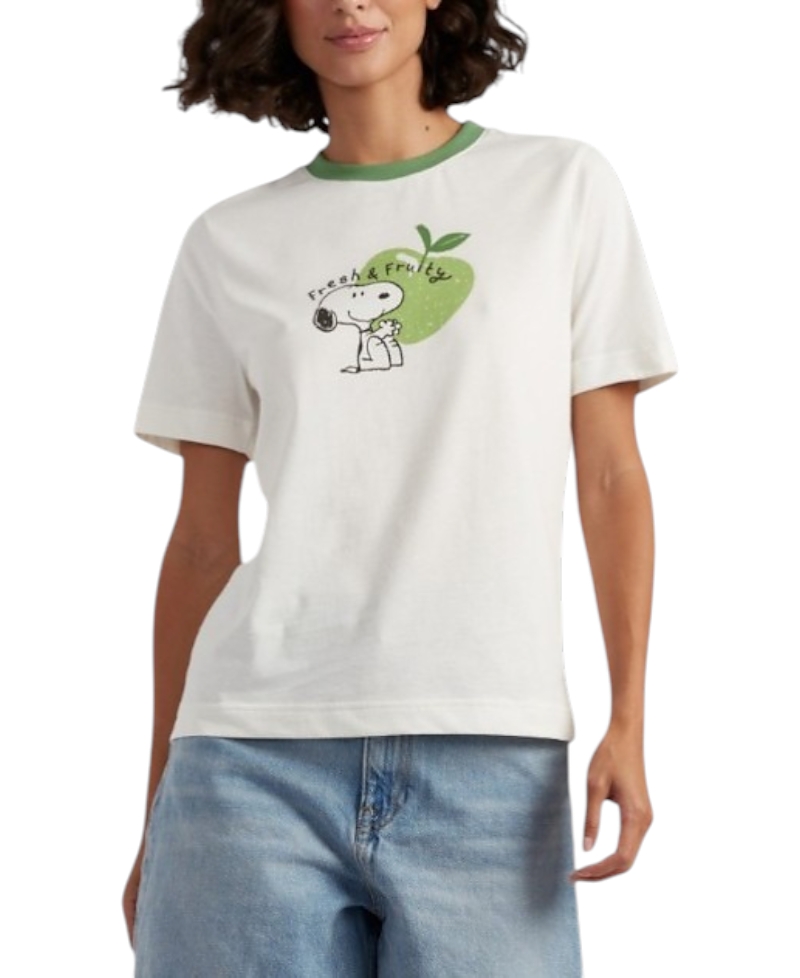 Chinti & Parker Women's Snoopy Apple T-Shirt