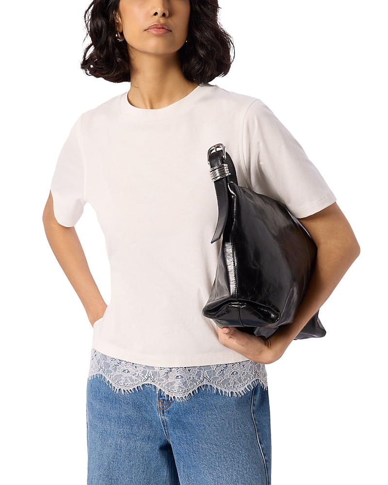 Whistles Lace Trim Detail Tee
